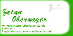zalan obermayer business card